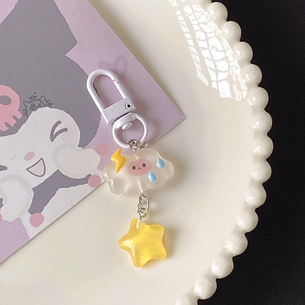 INS Keychain Gift Car Key Pendant Cartoon Keychain Keychain Pendant Heart Keychain Fine Sparkling Keychain Key Rings Key Chains For Car Keys Key Chain