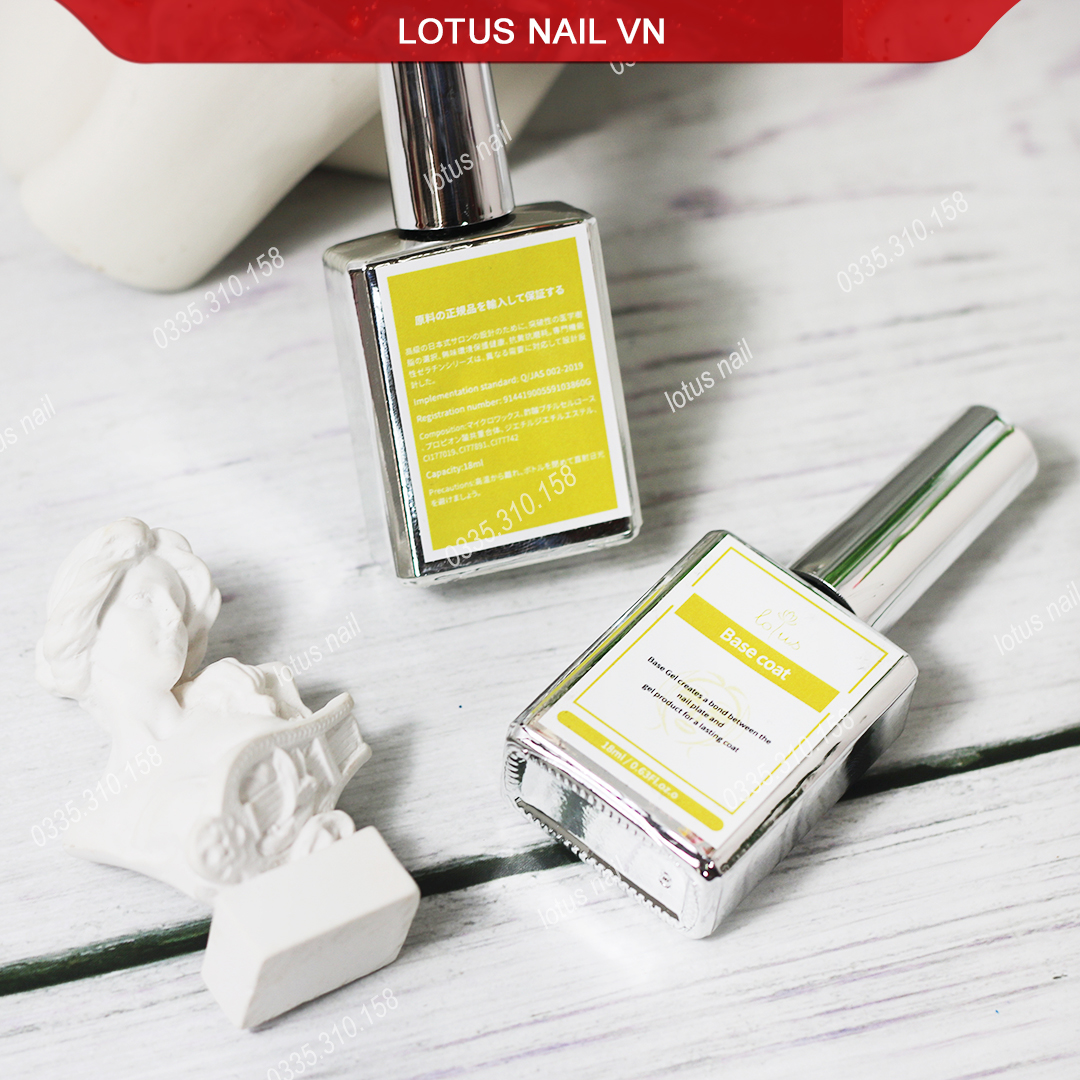 Base coat , gel liên kết Lotus chai 18 ml