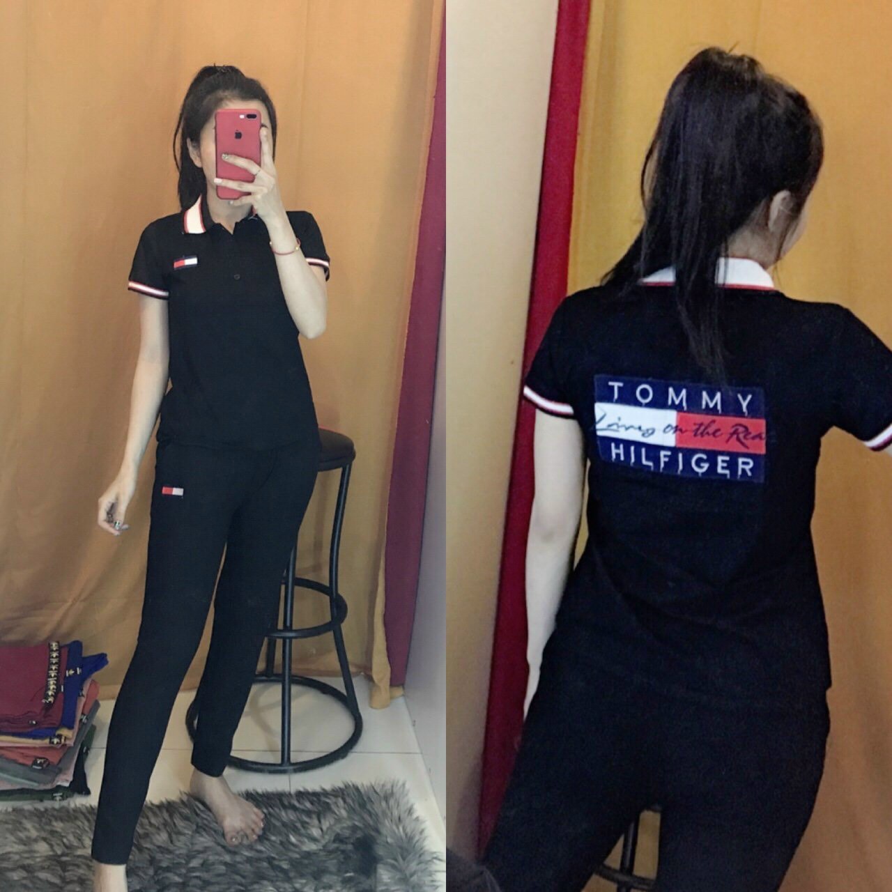 [HCM]BỘ ĐỒ THUN COTTON THÊU LÔ GÔ CAO CẤP