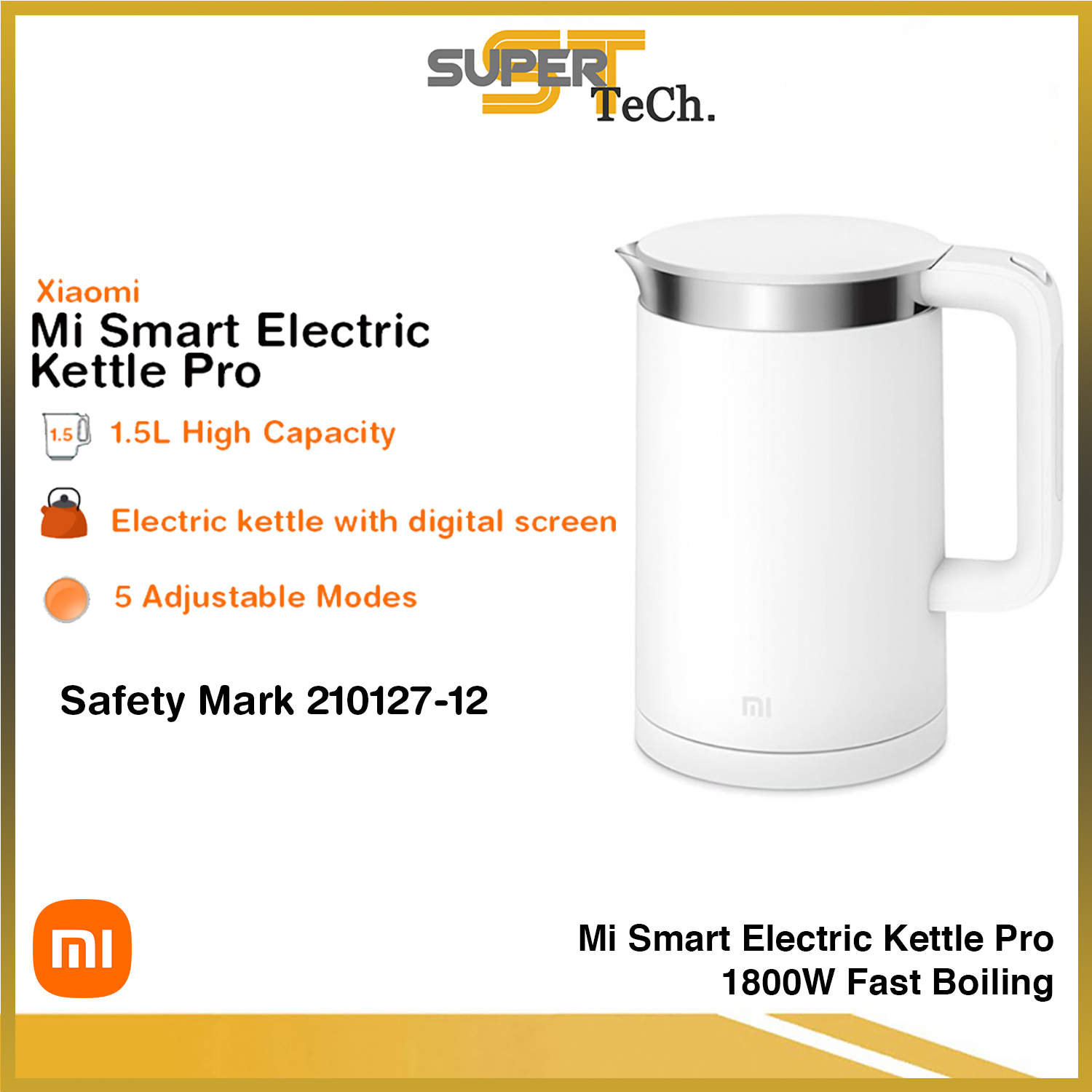 Xiaomi Mi Smart Electric Kettle Pro 1800W Fast Boiling 1.5L Stainless