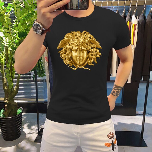 Men's large t-shirt medusa 2023 cotton mens tshirt men tshirt clothing shipping printed t 4xl/5xl/6xl