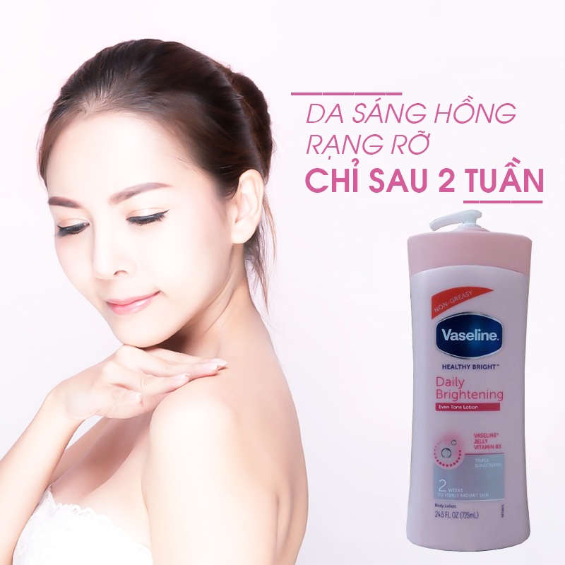 Sữa Dưỡng Thể Trắng Da, Cấp Ẩm Vaseline Lotion 725ml