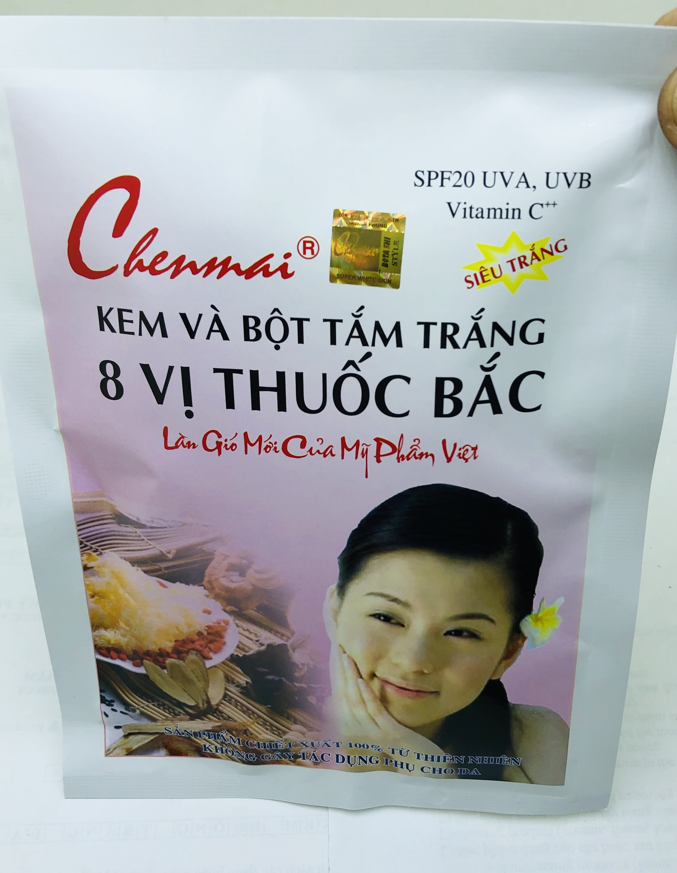 Combo 10 bịch Tắm Trắng Chenmai Th Bắc Siêu Trắng 150g