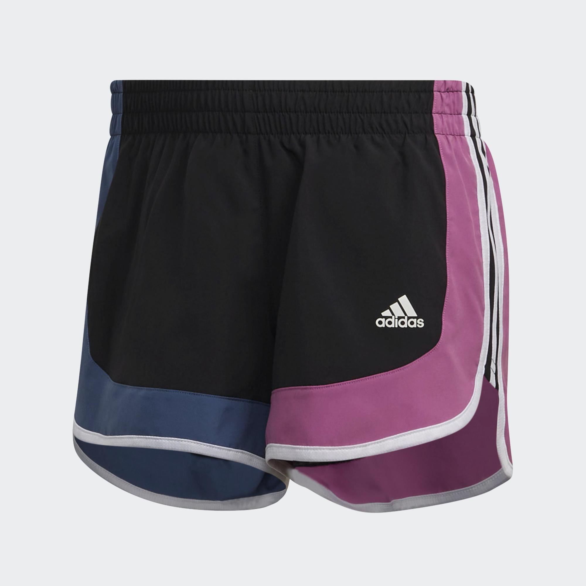 adidas Chạy Quần Short Chạy Bộ Colourblock Marathon 20 Nữ Đen HL1453