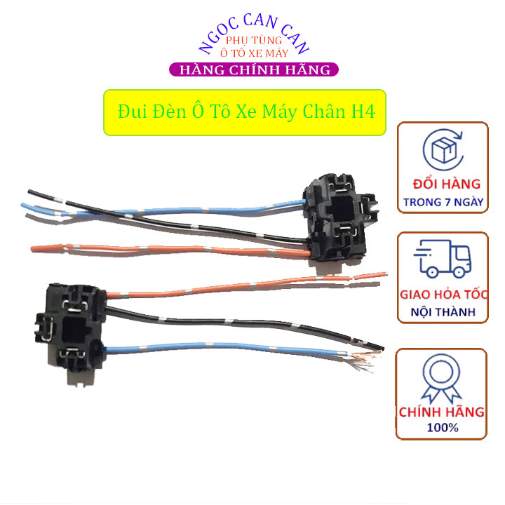 Đui đèn ô tô xe máy chân h4 – đuôi đèn chân h4 xe hơi loại 1