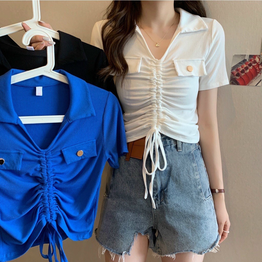 Áo kiểu nữ gân tăm mẫu mới siêu chất.