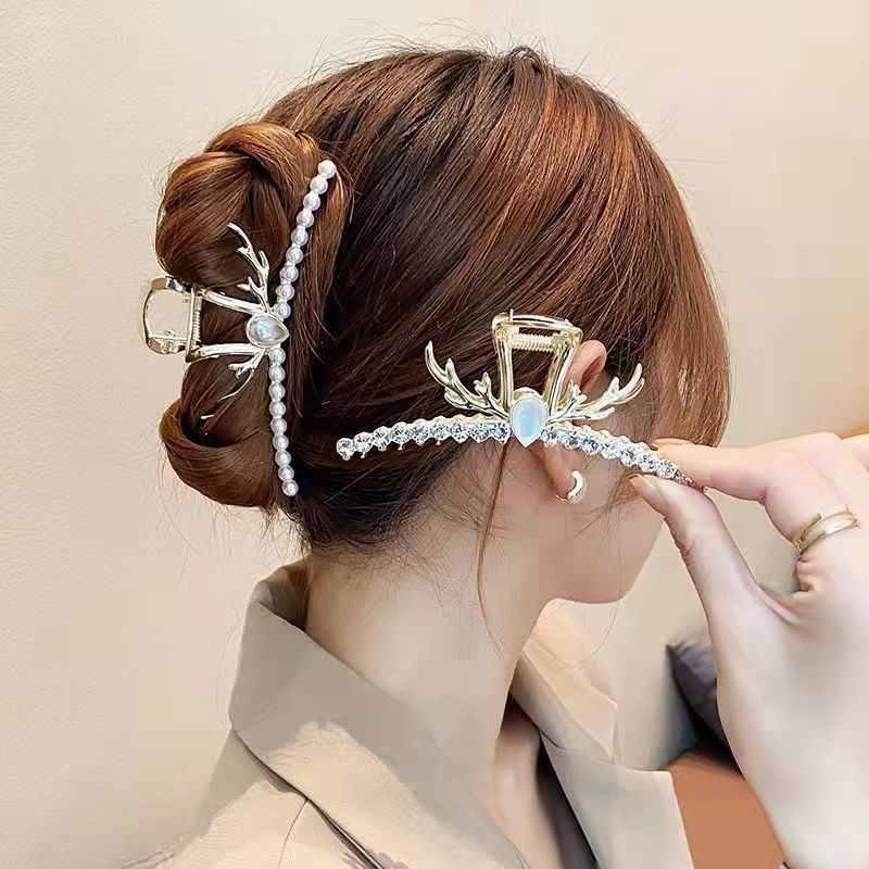 Kẹp tóc kim loại kiểu dáng sang chảnh - UniLabel