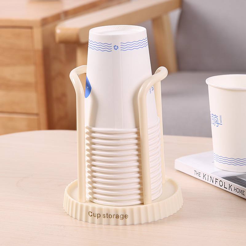 YONUO Simple paper cup holder household disposable cup storage rack multifunctional desktop coffee milk tea cup rack cup extractor