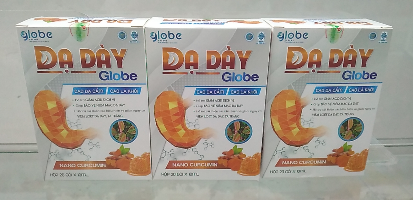 Dạ Dày Globe Nano Curcumin Hộp/ 20 gói