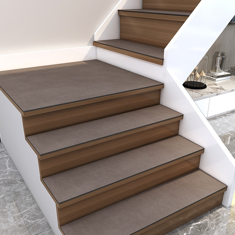 Simple Stairs ta bu dian Glue-free Self-Adhesive Household Mat Step Posted Solid Wood Stairs Rug Wall-to-Wall Footsteps Pad