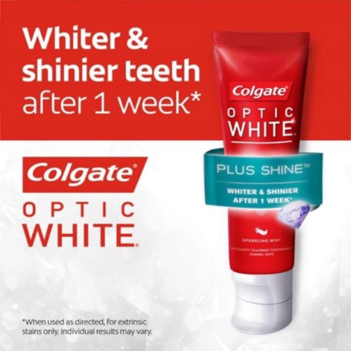 Kem đánh răng Colgate Optic White Sparkling 100g