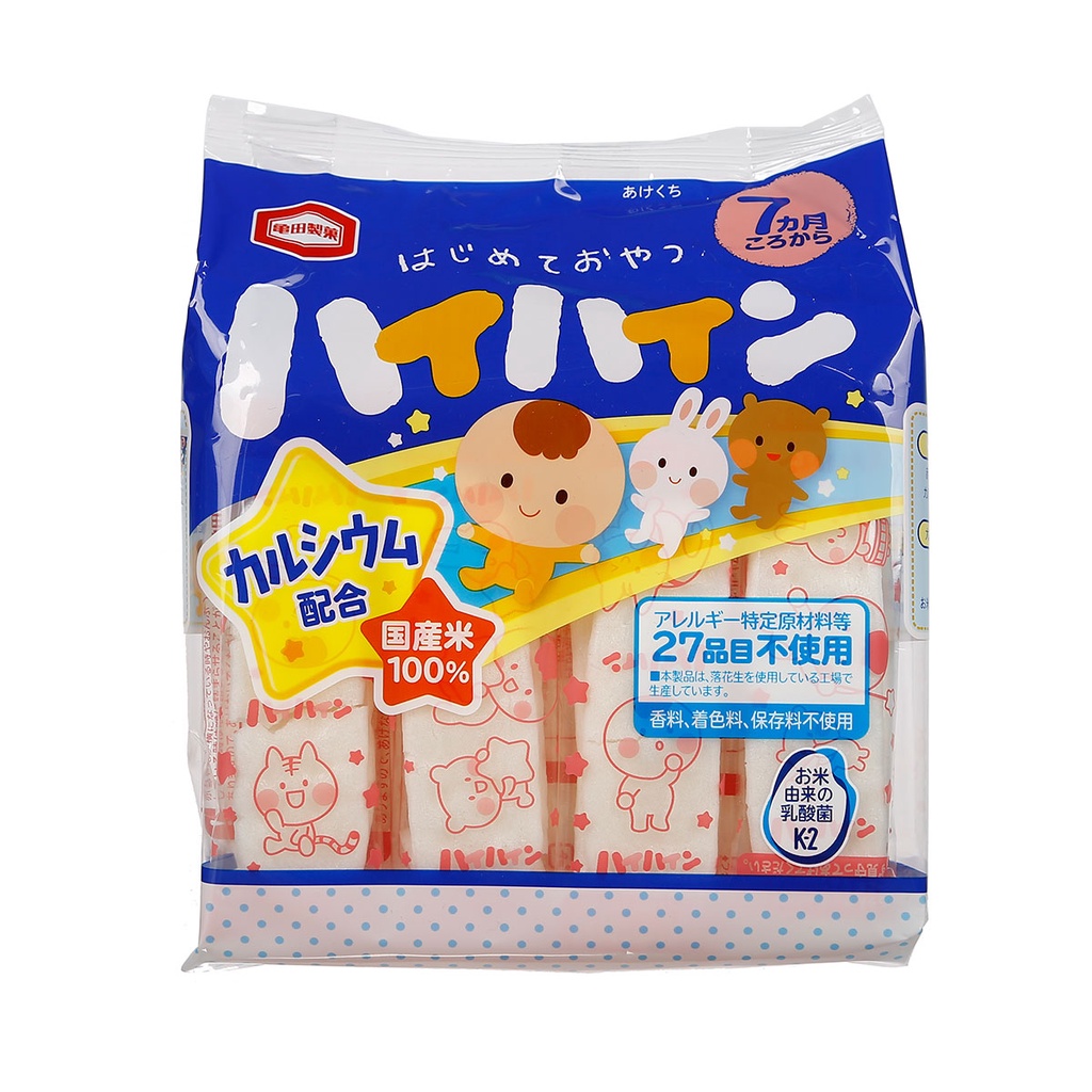 Bánh gạo tươi haihain kameda nhật bản cho bé ăn dặm từ 6m+