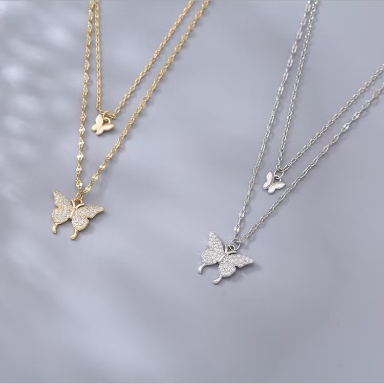 %E3%80%90New%20Arrivals%E3%80%91Cold%20Style%20Ins%20Alloy%20Double%20Layer%20Butterfly%20Necklace%20Women's%20High-end%20Flash%20Diamond%20Design%20Elegant%20Light%20Luxury%20Clavicle%20Chain%20Necklace%20Chain%20-%20Image%204