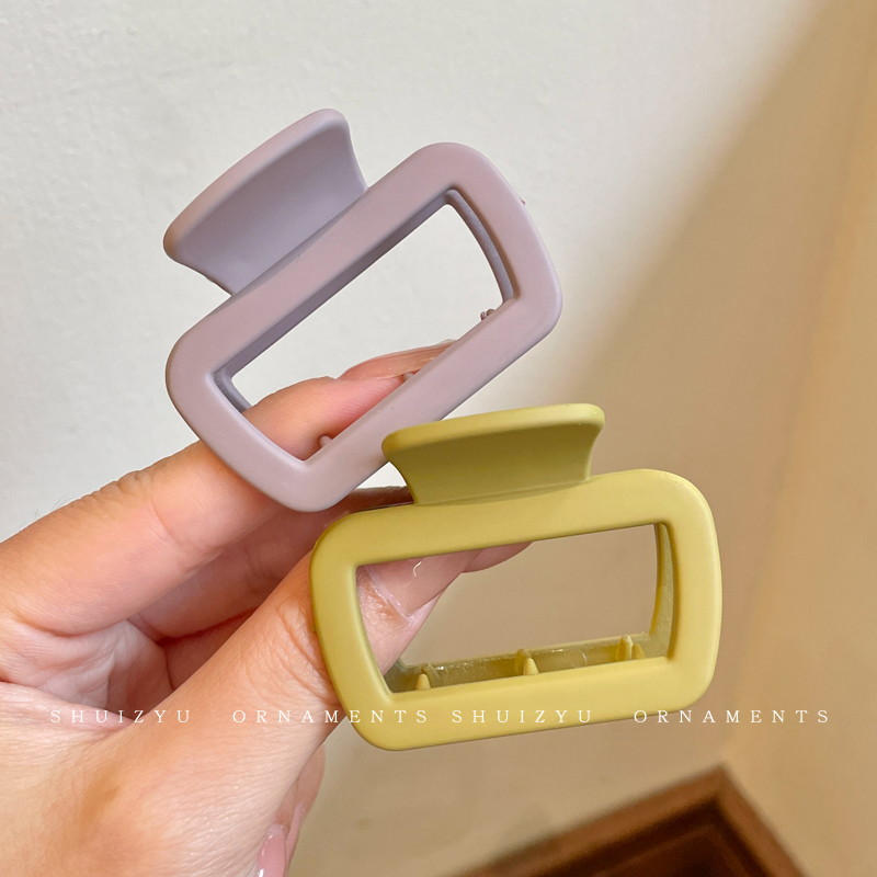 Mờ vuông nhỏ kẹp kẹp sau đầu cá mập kẹp nữ đơn giản tóc cao cấp tóc mũ trùm đầu nữ