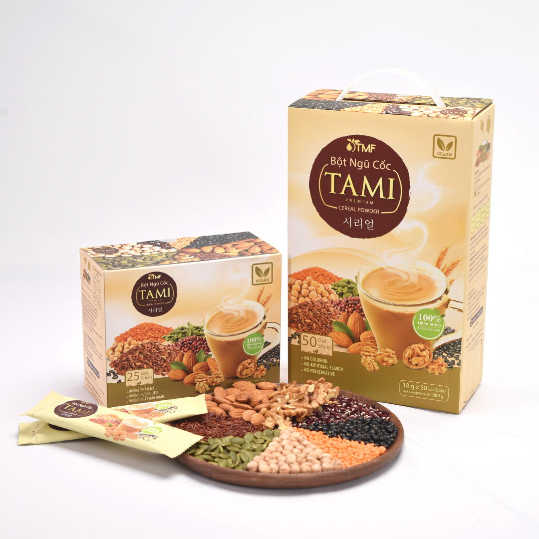 Bột Ngũ Cốc TAMI 900gr có đường