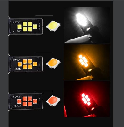 bóng led CREE lùi và phanh 1157 12 led ( giá 1 bóng )