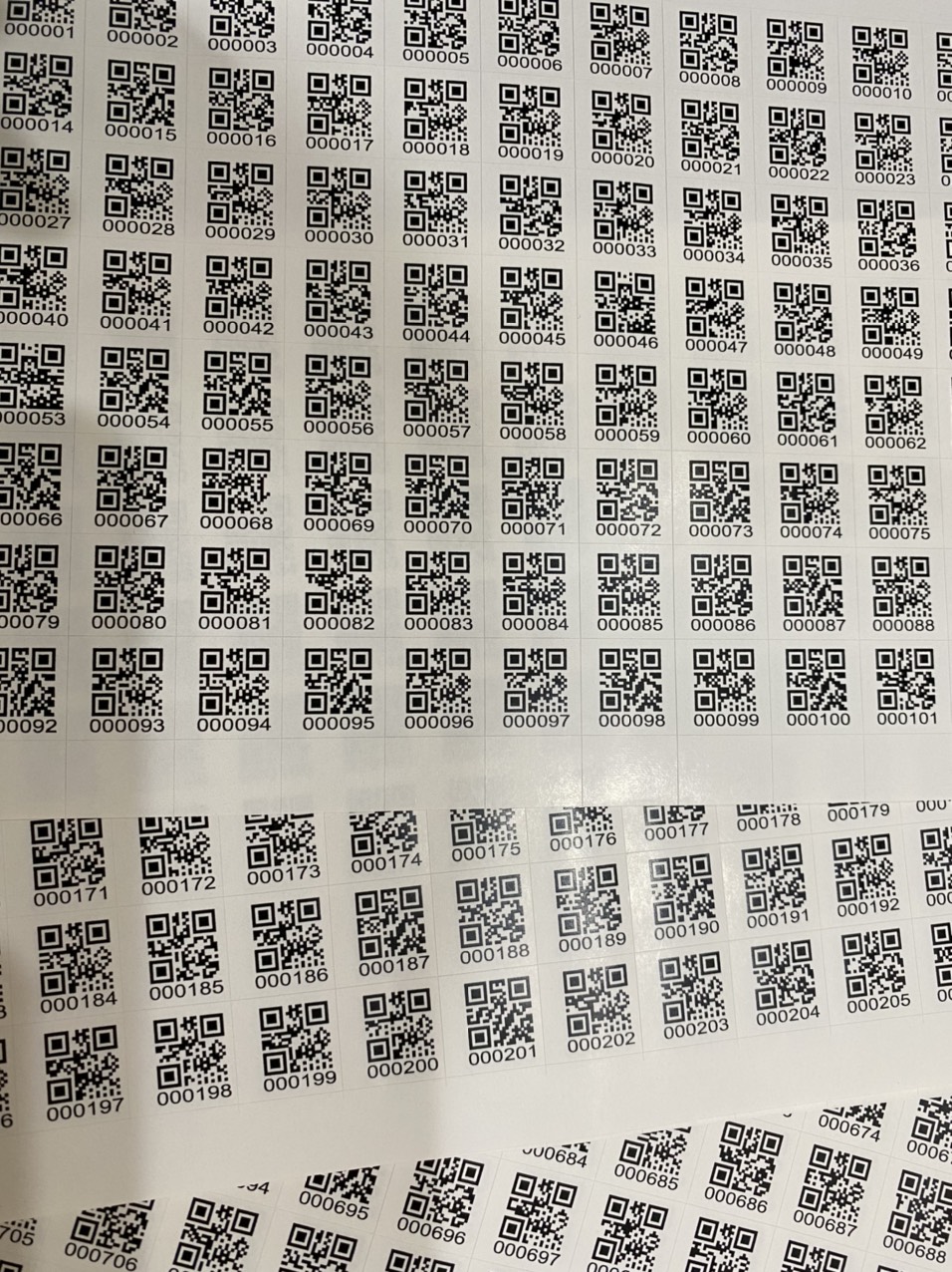 Combo 1000 tem mã vạch qr 1.5x1.5cm