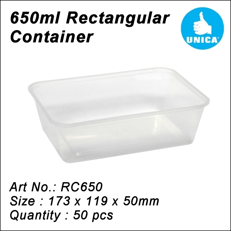 TAKE AWAY CONTAINERS & LIDS DISPOSABLE PLASTIC FOOD CONTAINER  500,650,750,1000ml