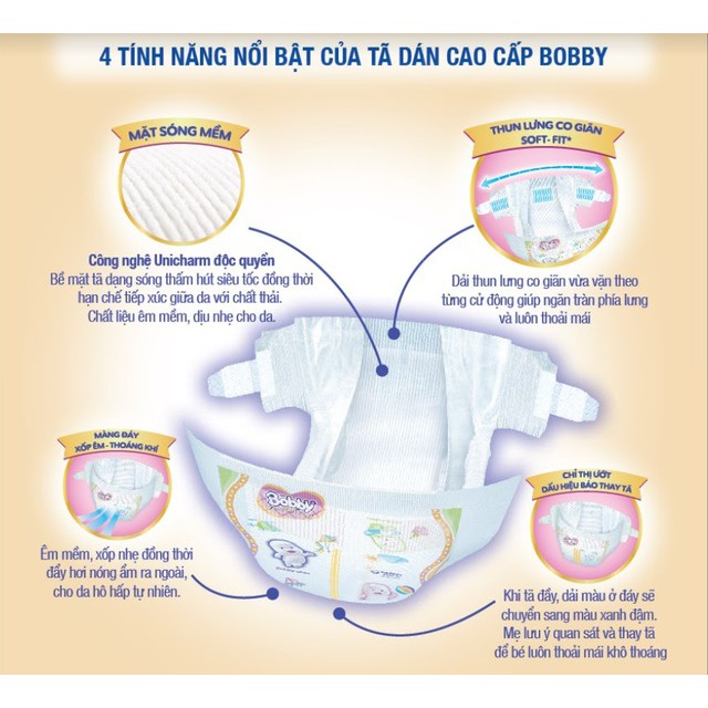 Tã quần Bobby Mega Jumbo đủ size L104 miếng