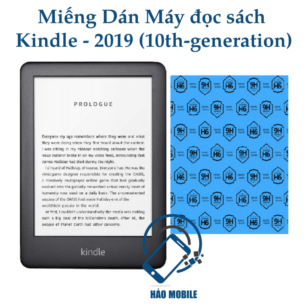 Dán cường lực dẻo nano cho Máy đọc sách Kindle - 2019 full màn 99%