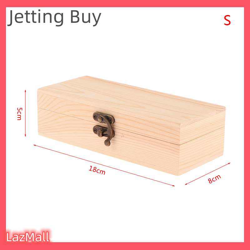 Flash Sale Rectangular Wooden Storage Box Organizer Wooden Storage Case Storage Container