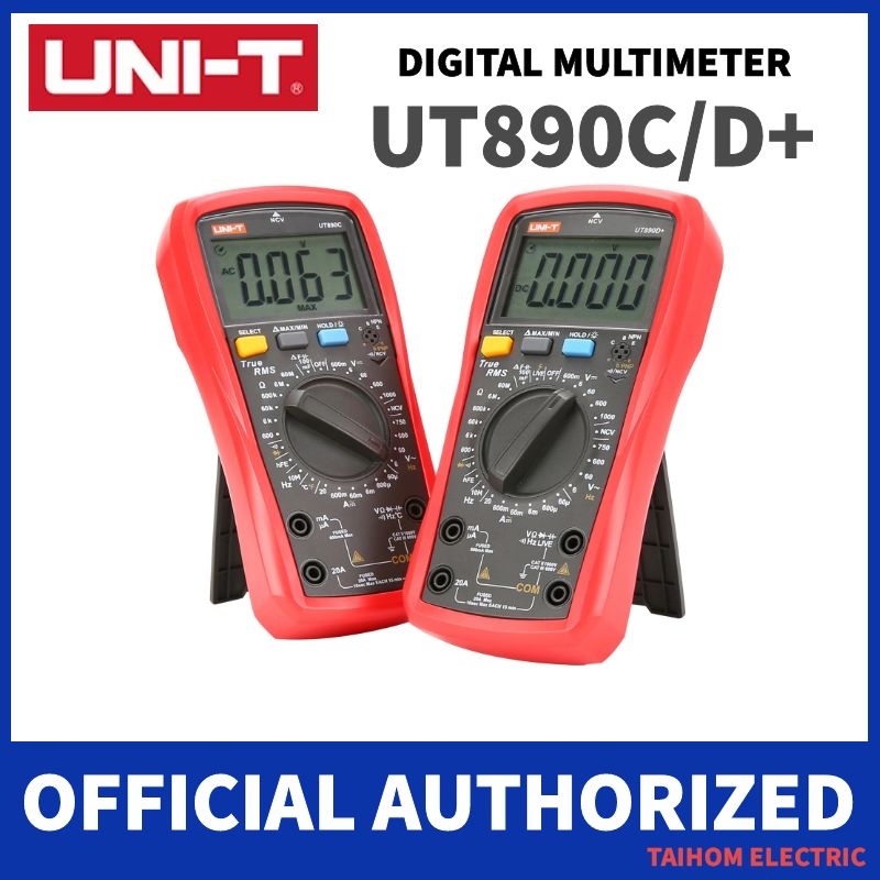 UNI-T%20UT890C%20UT890D+%20Digital%20Multimeter%206000%20Counts%20Current%20AC%20DC%20V%20Capacitance%20Resistance%20Tester%20True%20RMS%20LCD%20Display%20NCV%20-%20Image%202