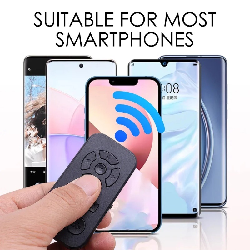 Điện thoại di động Bluetooth điều khiển từ xa tương thích với iPhone Samsung Xiaomi Huawei Oppo nút màn trập camera bộ điều khiển không dây tiktok truyền hình trực tiếp lần lượt