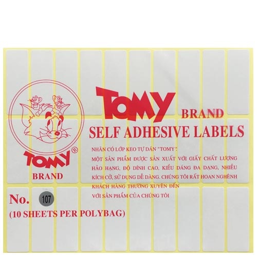 Decal paper barcode printing Tomy A5-approxi 10 sheets
