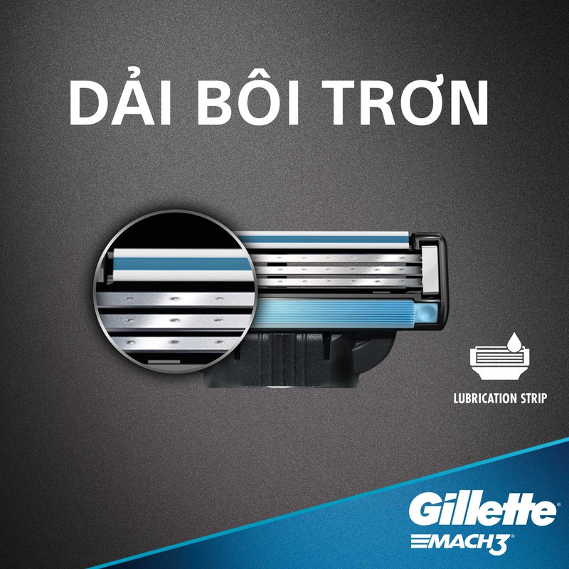 Lưỡi dao cạo râu Gillette Mach 3+