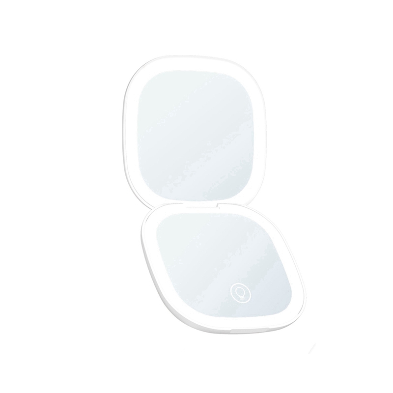 Mini LED Makeup Mirror with Light 5X Magnifying Pocket Double Sided Travel Convenient Cosmetic Vanity Mirrors