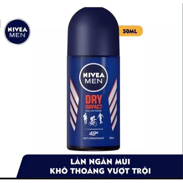 Lăn Ngăn Mùi Nam Nivea Men Khô Thoáng 50Ml
