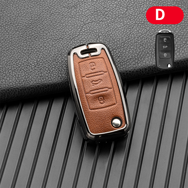 Carbone Grigio Cover Chiave Per VW Seat Skoda Caso Remoto FOB - Foto 5