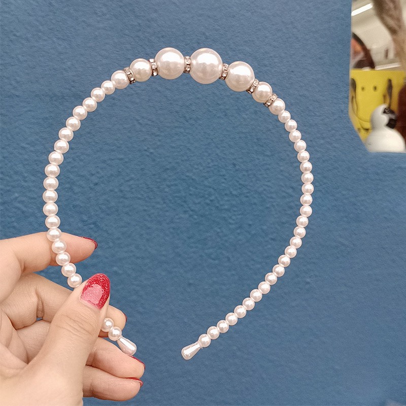 Băng đô bờm cài tóc đính đá sang trọng tiểu thư