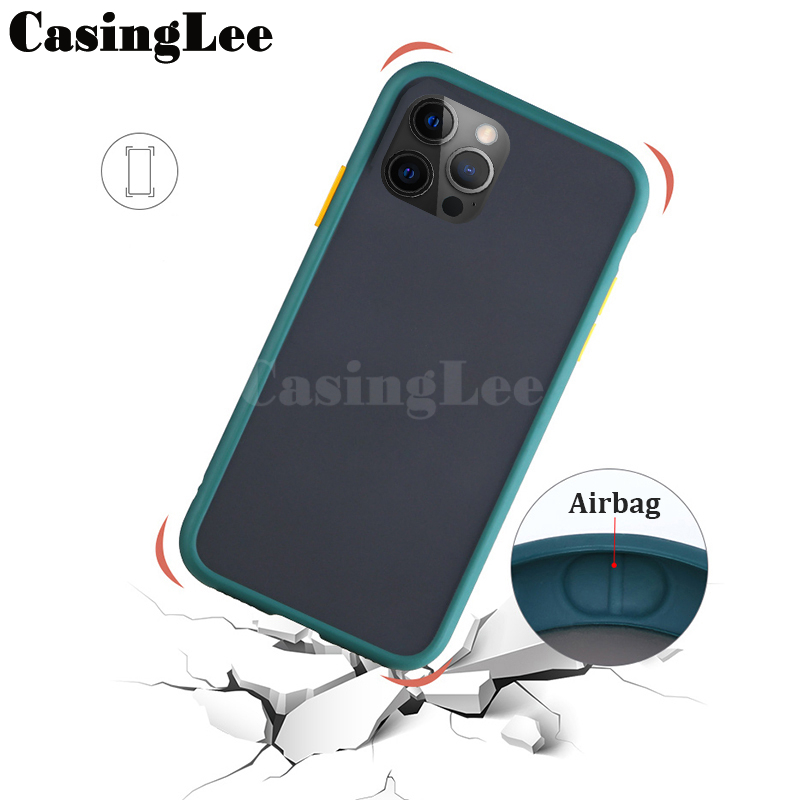 For OPPO K12X 5G Case Shockproof Scrub Matte Transparent Soft edge Silicone Frame Hard Clear For OPPO K12X Back cover Phone Cases.