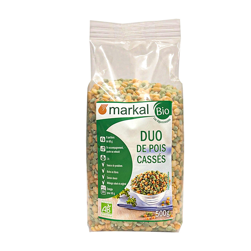 [Date 14.10.2024] Đậu Hà Lan hữu cơ Markal (xanh & vàng) 500g