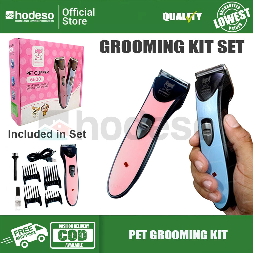 Hodeso Electric grooming kit for dog and Cat , Dog and Cat Hair Trimmer Grooming Kit (Blue