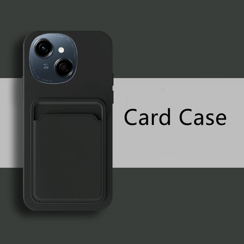 For Tecno Spark Go 1 Case Soft Card Holder Slot Silicone Wallet For ( Tecno Spark Go 1 ) Back cover Phone Cases. 