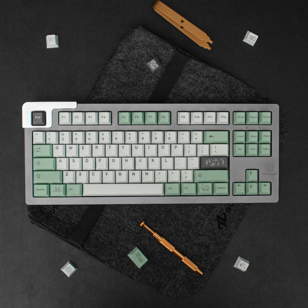 GMK November Fog Keycap 137 Keys Cherry Profile PBT Five-Sided ...