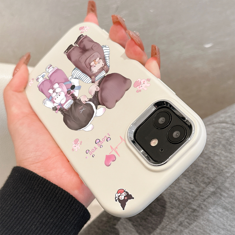 Hontinga for Xiaomi Poco X3 NFC Poco X3 Pro Back Cover Luxury Silver Edge Lens Mobile Cover Sweet Back Shadow Pattern Soft Silicone Phone Case. 