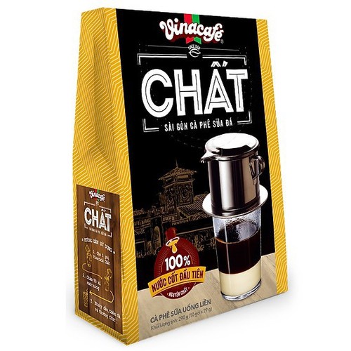 Chất_ Ca phê sữa đá VinaCafé Chất Sài Gòn 290g ( 10 gói x 29g )