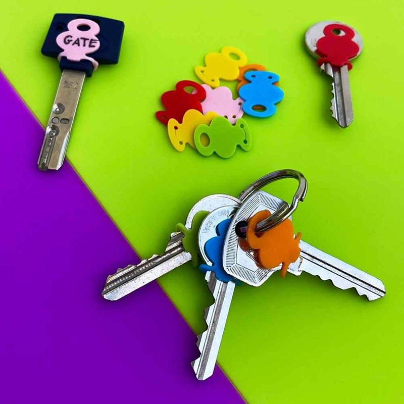 12Pcs/set%20Multicolor%20Key%20Top%20Covers%20Head%20Caps%20Tags%20ID%20Markers%20Mixed%20Toppers%20Color%20Identification%20Ring%20Silicone%20Key%20Case%20GENGLI%20-%20Image%204