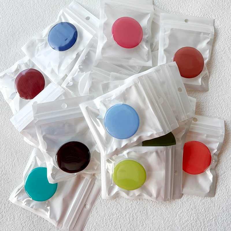 Ins Korean Style Macaron Popped Socket Phone Talk Grip Stretchable Folding Simple Phone Holder