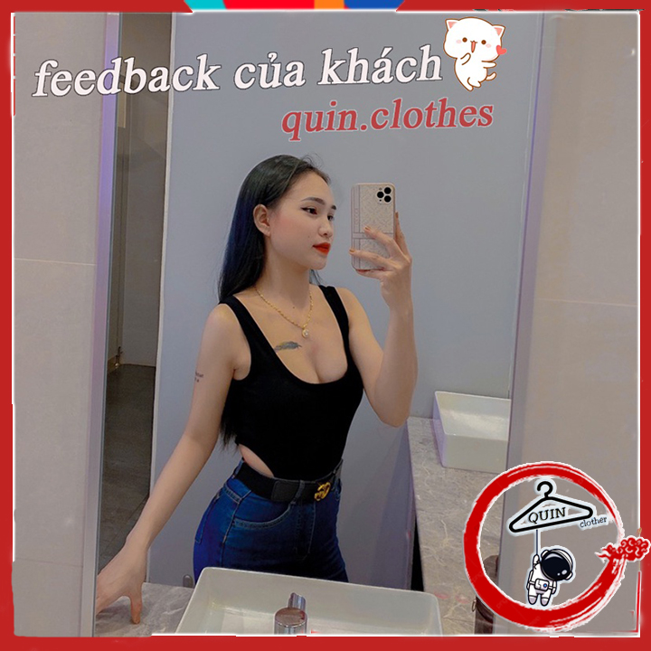 Bodysuit khoét eo kèm feedback thật