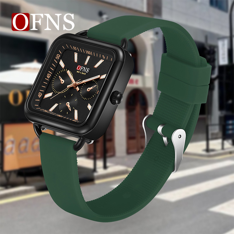 OFNS Business and Leisure Quartz Multi functional Timing Watch Waterproof Night Light Women's Watch NS7503-3.