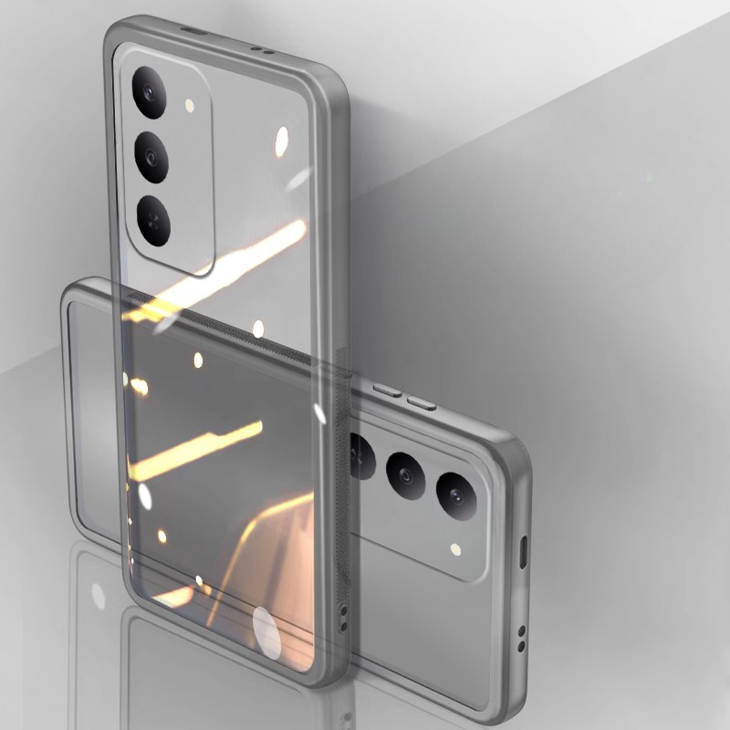 New Phone case Realme C71 C75 C75X Back cover Camera Protection Semi Transparent Soft Silicone Shockproof with Lens Protector Films For Realme C75 C75X C71 case. 