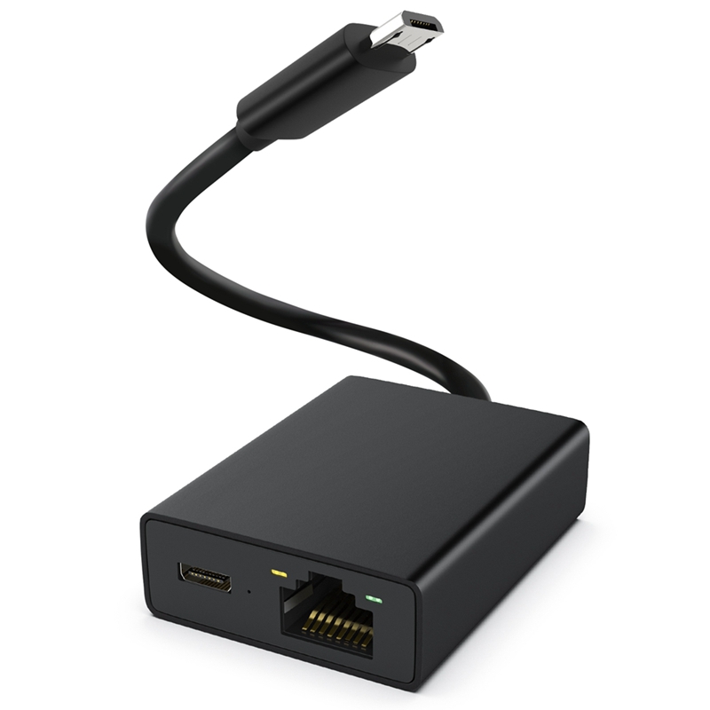 Micro-usb ethernet adapter micro-usb to 100m network card for 4k fire tv stick ethernet switch router
