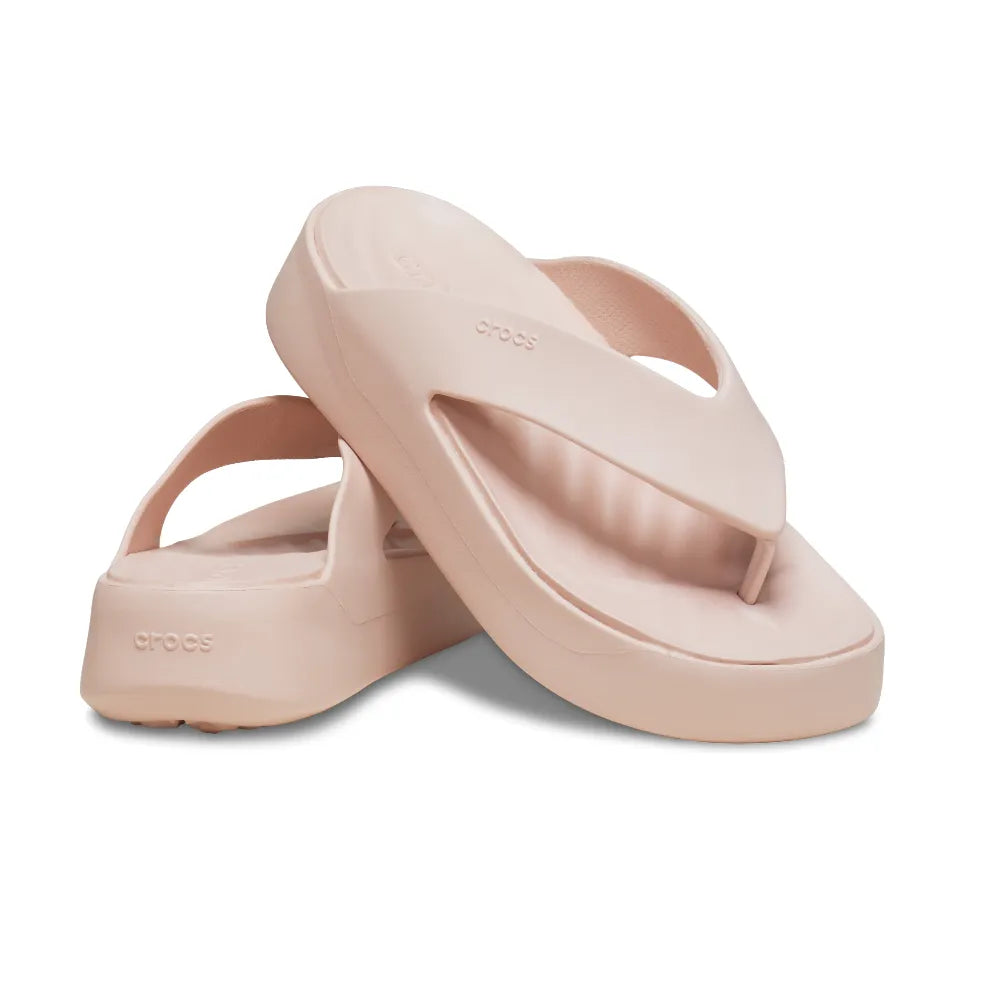 Dép xỏ ngón Nữ Crocs Getaway Platform - Quartz - 209410-6UR