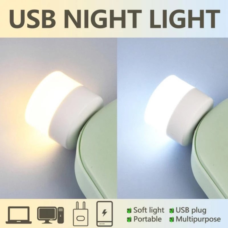Đèn Ngủ Cắm USB Đèn LED Đọc Sách Bảo Vệ Mắt Tiện Dụng Đèn Phòng Tắm Phòng Ngủ