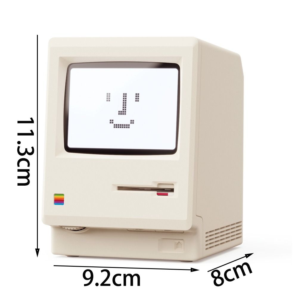 New Computer-Inspired Retro MacLock Clock Calendar Temperature Pixel ...