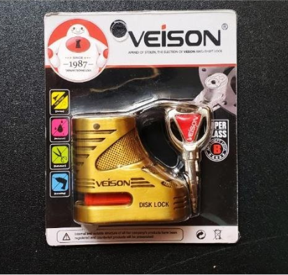 Ổ khóa đĩa xe máy chống trộm Veison - Zcon hàng loại 1